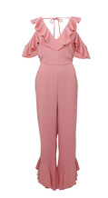 Ruffle Coral Jumpsuit €10.00