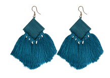 Teal Tassle Earrings €2.99