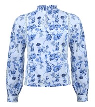White and Blue Floral Shirt €9.99