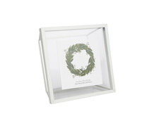 White Metal Mirror