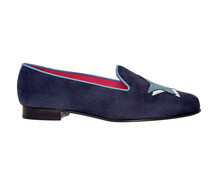 Navy Star Slippers