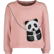 Pink Diamante Panda Sweatshirt