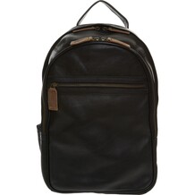 Black Leather Sofia Backpack