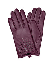 Burgundy Leather Gloves