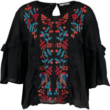 Black Lead Embroidered Blouse