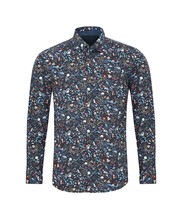 Blue Patterned Shirt