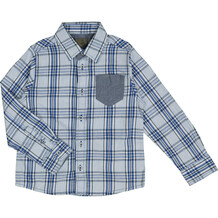 Blue Check Long Sleeved Shirt