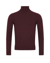 Burgandy Roll Neck