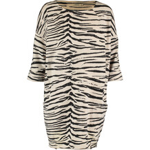 Cream Animal Print Dress