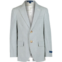 Blue & Cream Seersucker Blazer