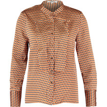 Orange Geo Print Shirt