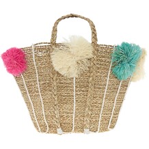 Brown Braided Tote Basket