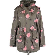 Green Rose Floral Anorak