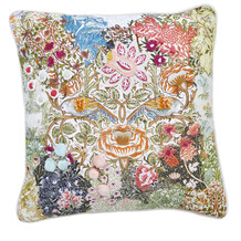 Embroidered Floral Cushion