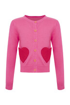 Pink Heart Cardigan