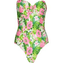 Pink & Green Floral Swimsuit