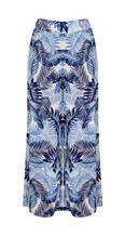 Blue Palm Printed Trousers