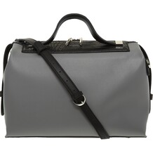Grey & Black Bowler Bag