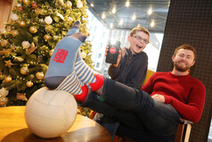 Jack McCaffrey socks up to support Christmas Sock Day 2018