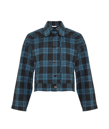 Blue Checked Jacket