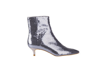 Purple Sequin Boots