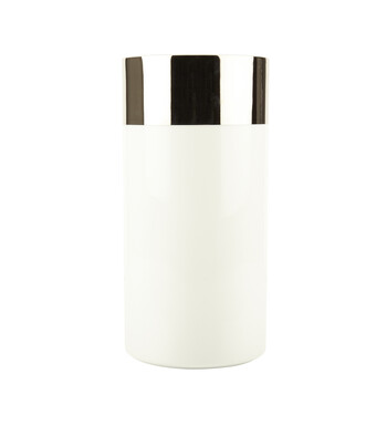White Silver Vase