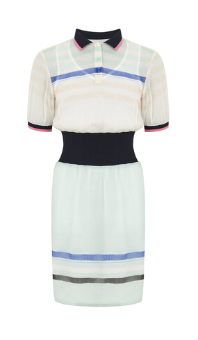 Stripe Sheer Dress