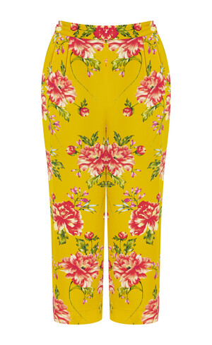 Yellow Floral Trousers
