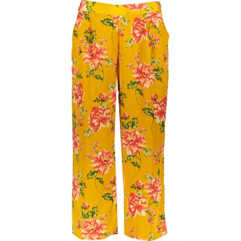 Yellow Wide Leg Floral Culottes