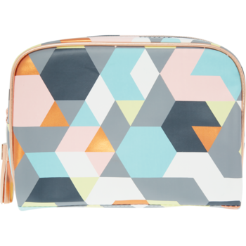 Geometric Print Pencil Case