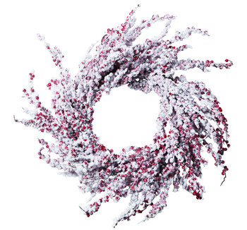 Red Frosted Wreath