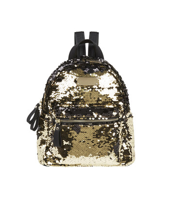 Gold Sequined Backpack