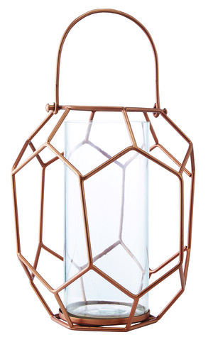 Copper Hectagon Lantern