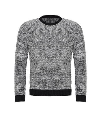 Black White Knit Jumper