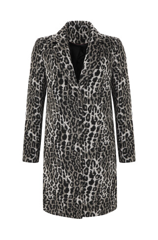 Grey Leopard Coat