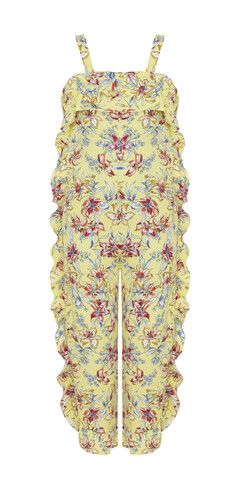 Yellow Floral Jumpsuit