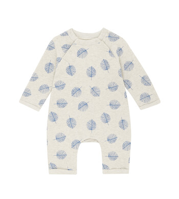Blue Leaf Baby Grow
