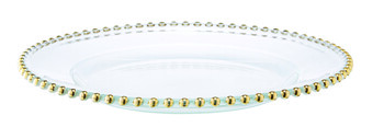 Glass Gold Rim Plate