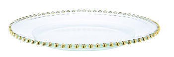 Glass Gold Rim Plate