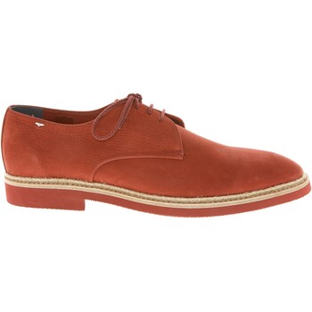 Red Leather Derby Shoes