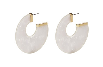 White Earring