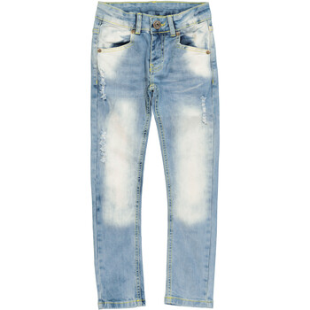Blue Distressed Denim Jeans