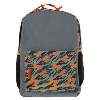 Green & Orange Camouflage Backpack