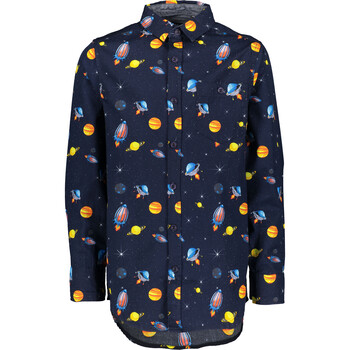 Blue Motif Planet Shirt