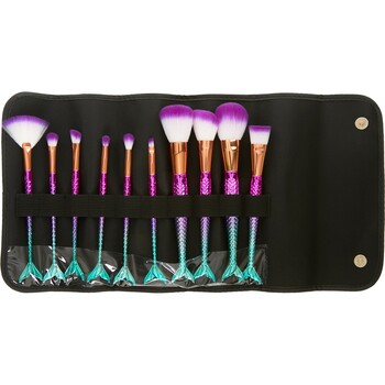 Ten-Piece Mermaid Collection Face & Eye Brushes