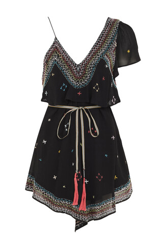 Black Embroidered Dress