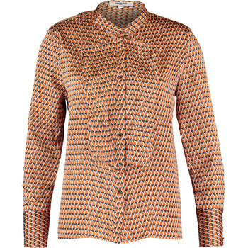 Orange Geo Print Shirt