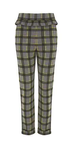 Grey Checked Trouser with Firll