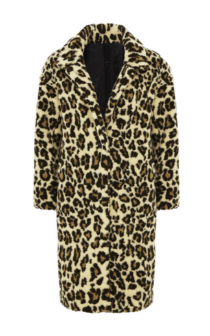Leopard Faux Fur Coat