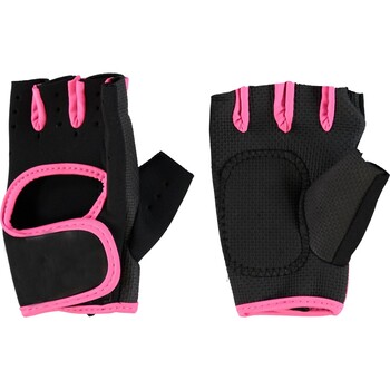 Black & Pink Cycling Gloves